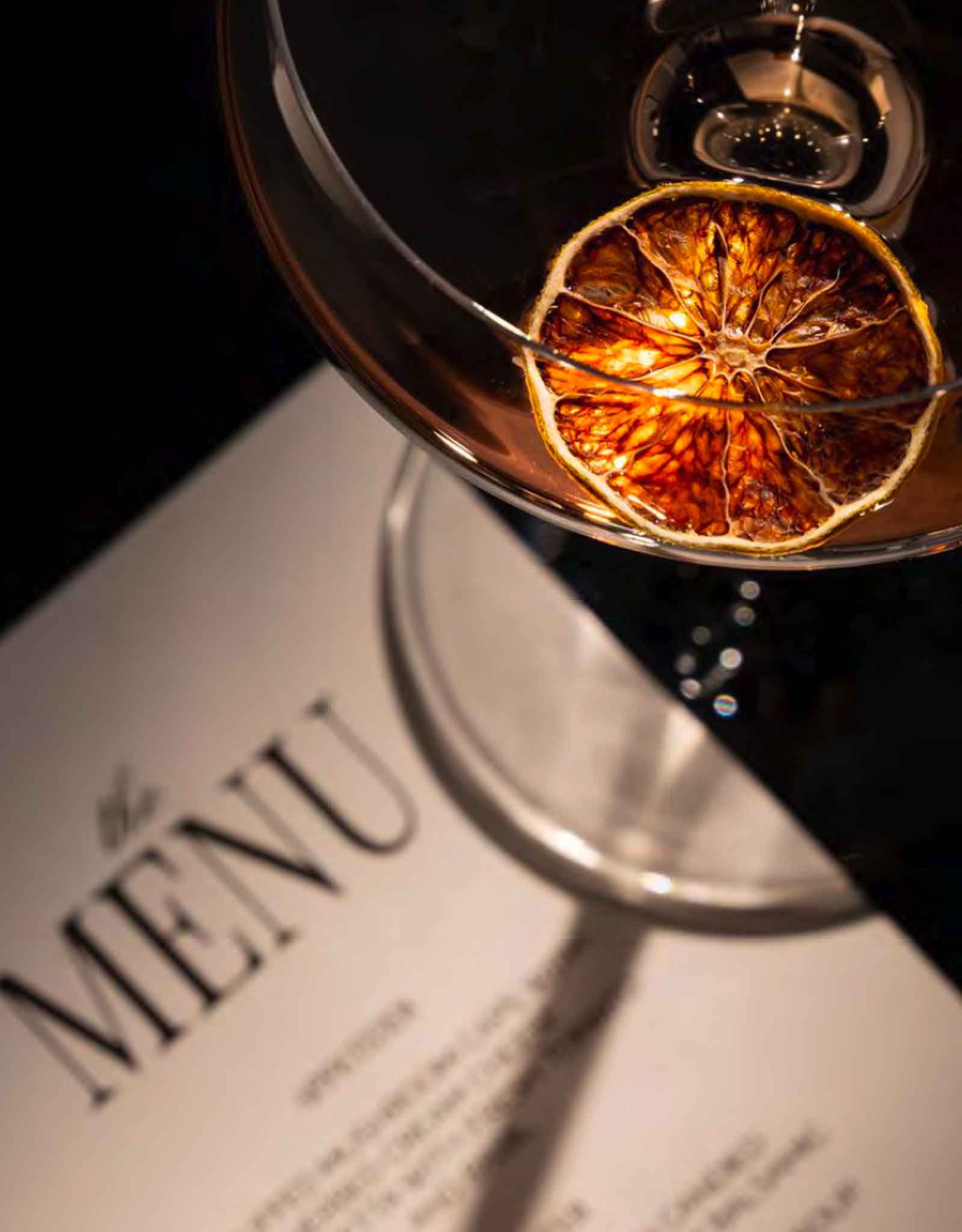 cocktail and dinner menu